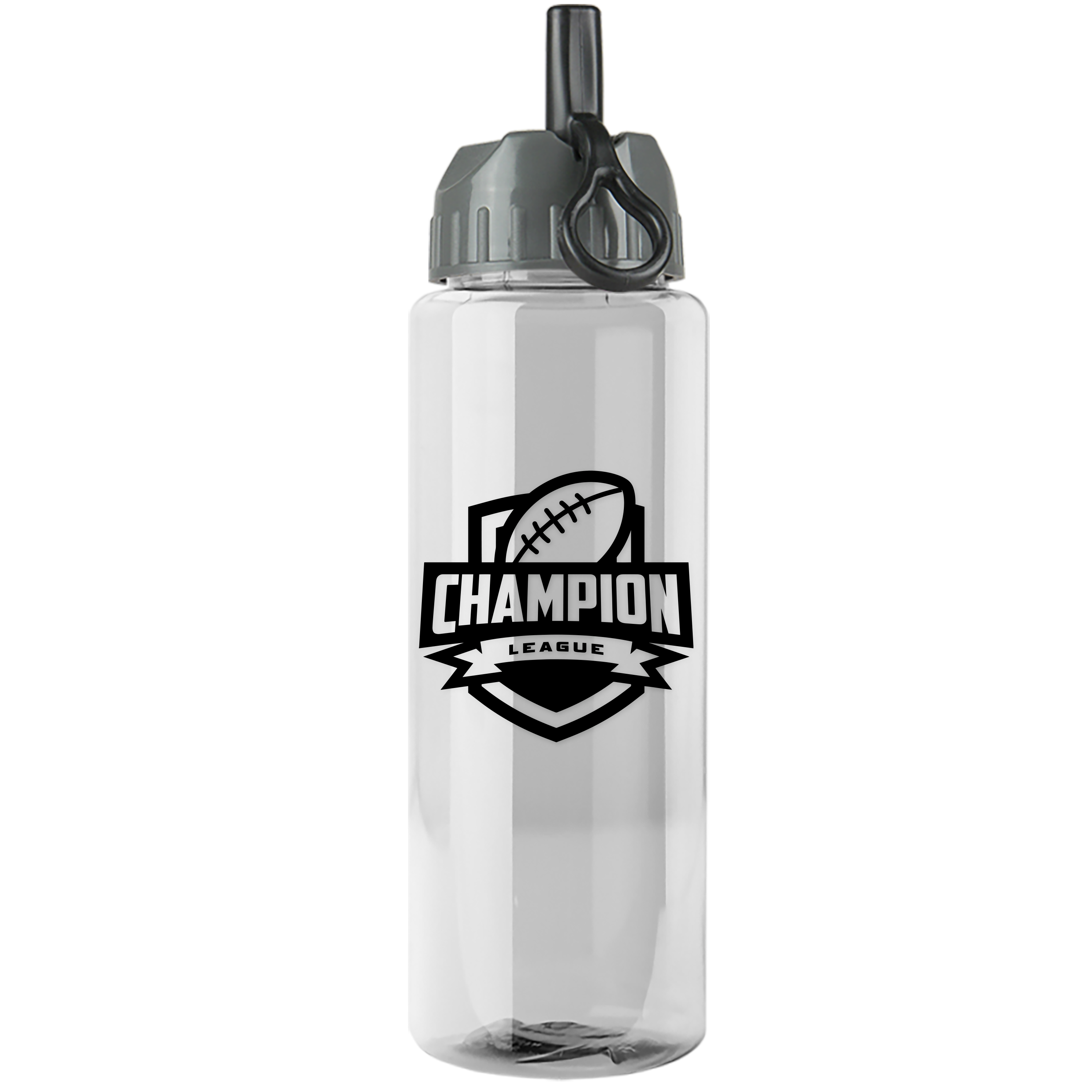 Guzzler Bottle with Ring-Straw Lid - 32 oz.